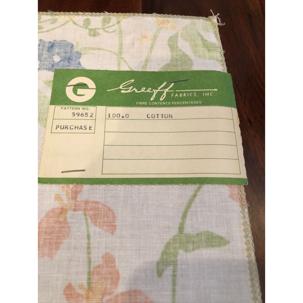 Vintage Fabric Swatch Greeff Woodland & Floral England - Picture 10 of 11